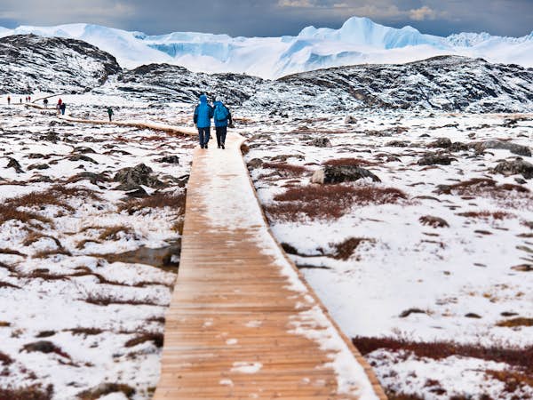 Walking through the Arctic landscape