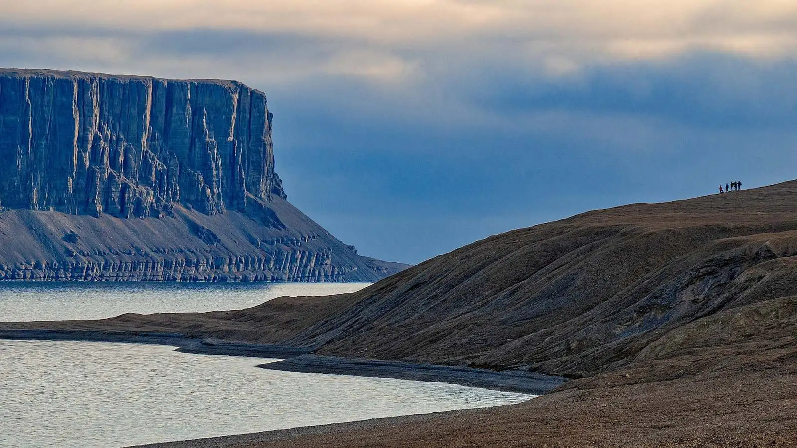 Towering cliffs of Devon Island