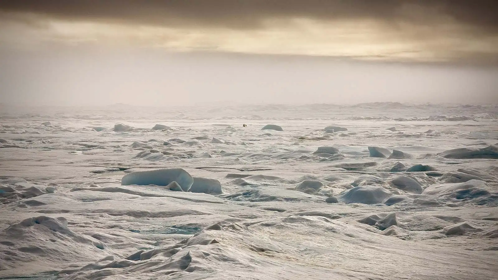 Frozen sea at Smith Sound