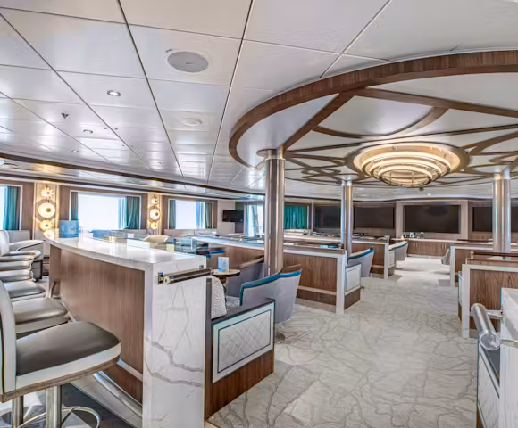 Lecture room on Ocean Victory, Arctic cruise ship