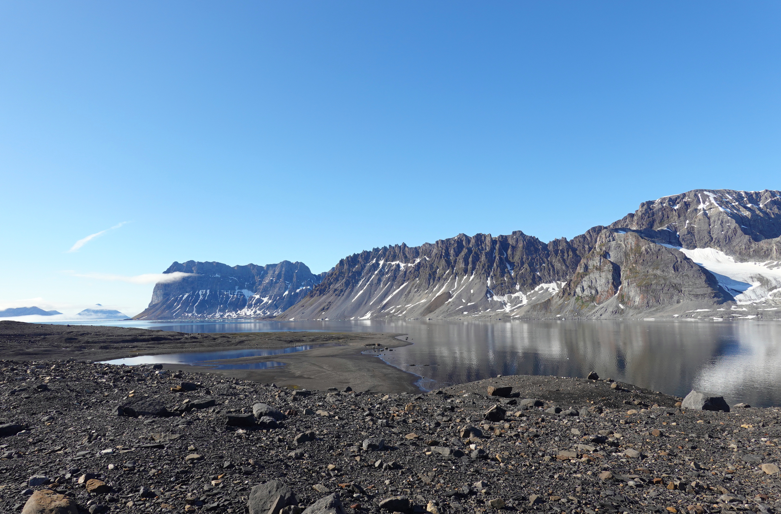 Looking south from the hike at Burgerbukta, Svalbard