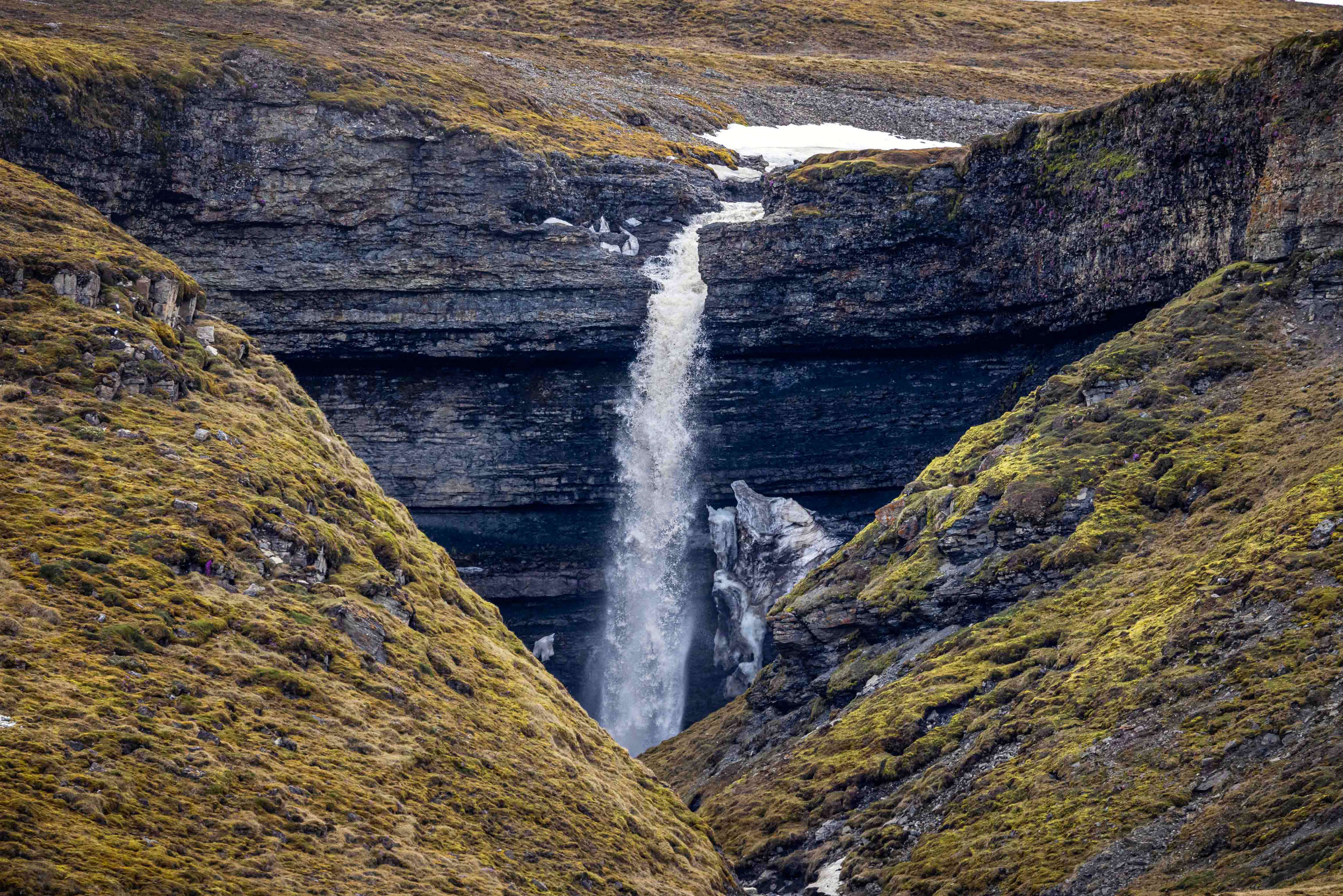 The river gorge at Hemsedalen, Svalbard