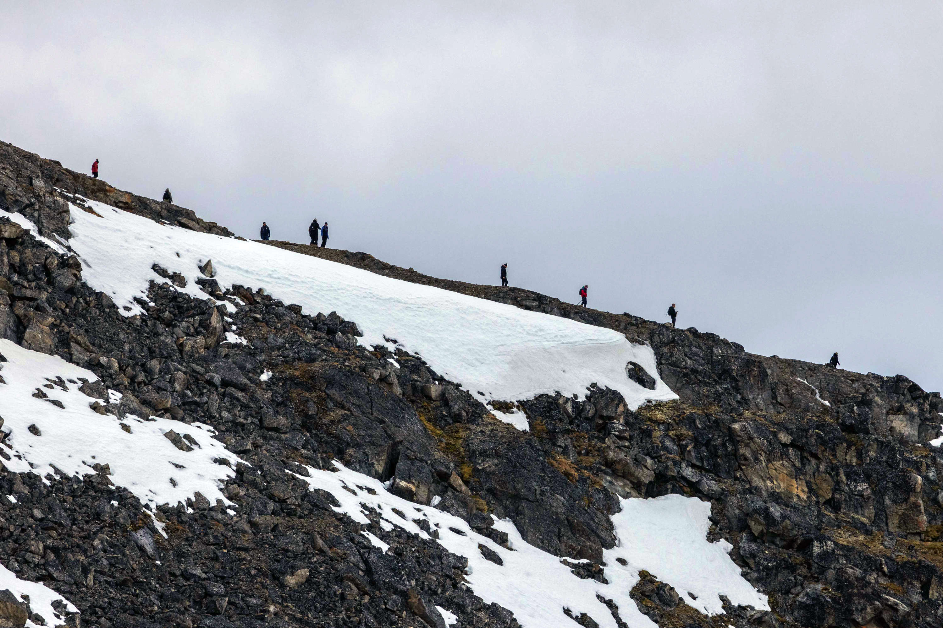 Hiking at Alicehamna, Svalbard
