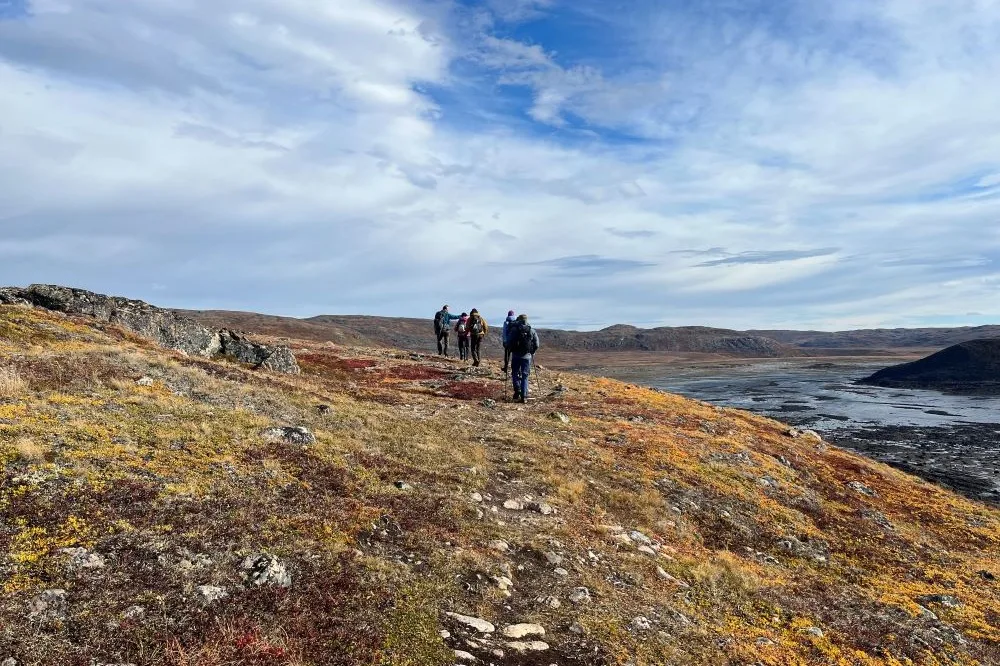 Hiking near Cambridge Bay, Northwest Passage
