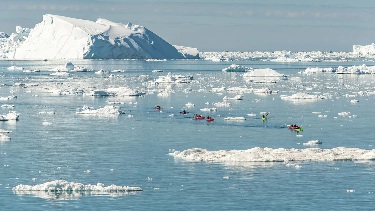 Kayaking at Ilulissat, Greenland
