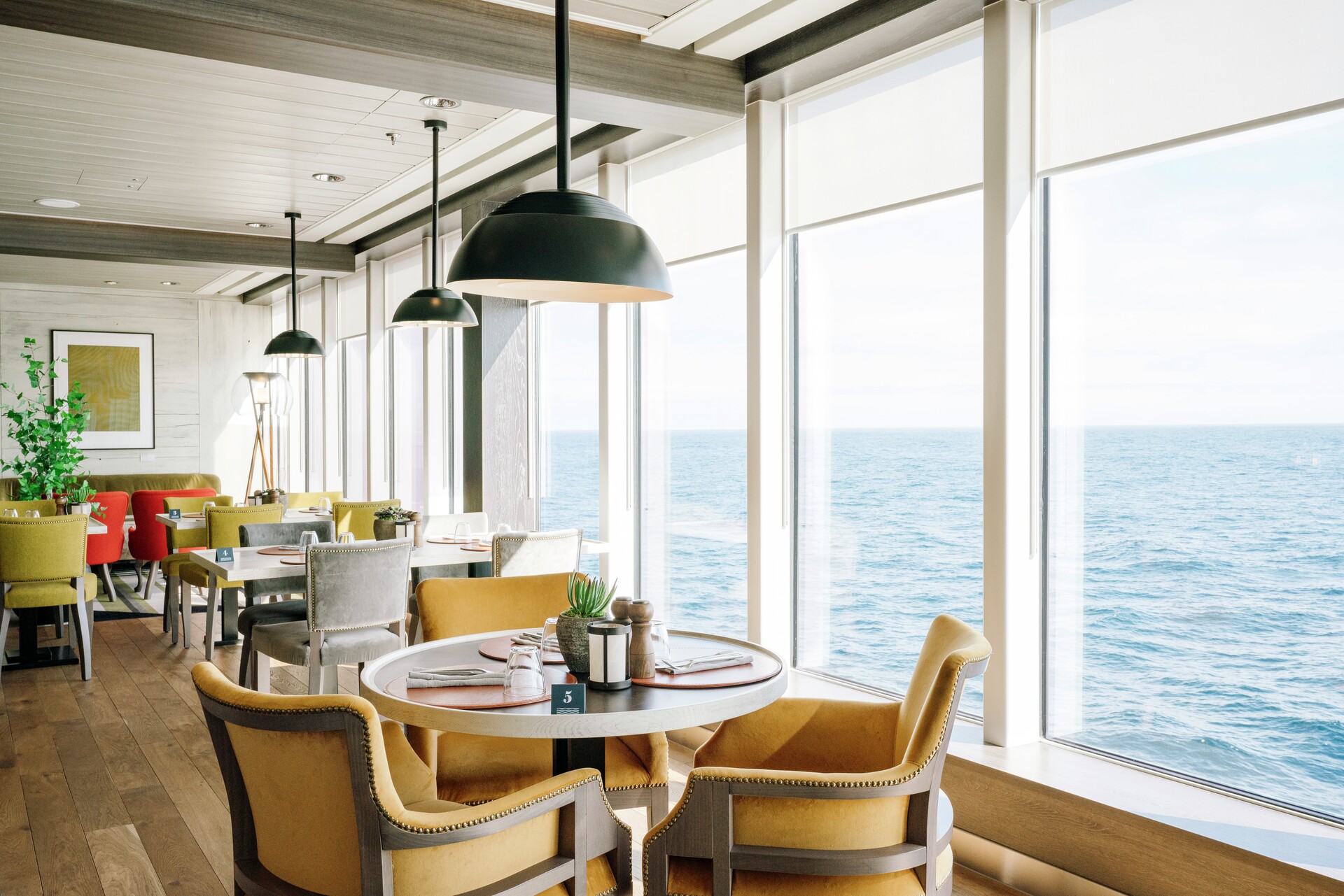 Fredheim Restaurant on board Fridtjof Nansen, Arctic ship