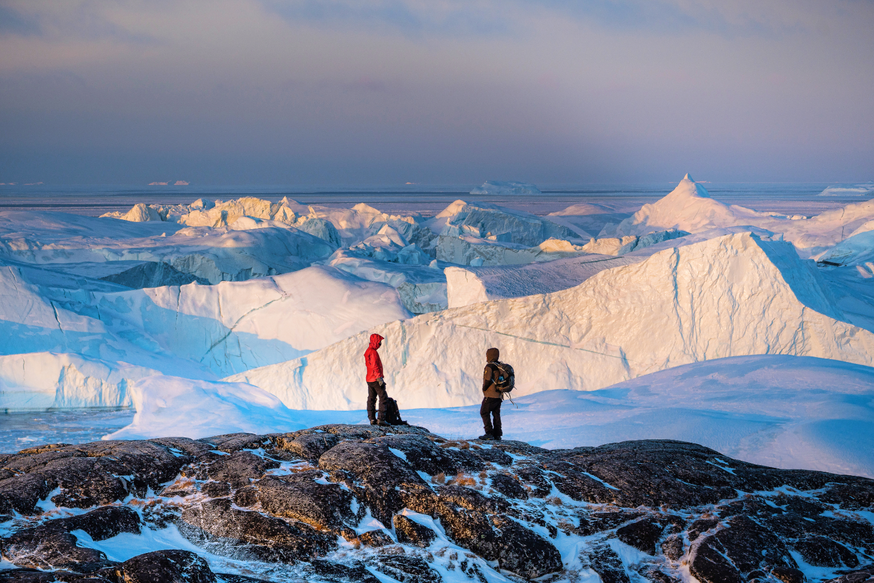 At the Ilulissat Icefjord, Greenland