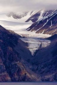 Snowfields of Bylot Island, Northwest Passage, Arctic