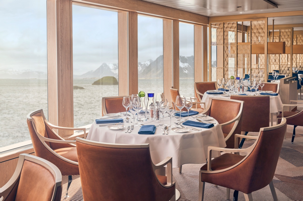 Dining room onboard NG Endurance, Arctic Vessel
