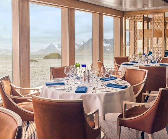 Dining room onboard NG Endurance, Arctic Vessel