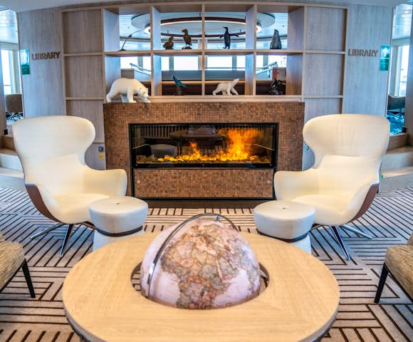 Lounge onboard NG Endurance, Arctic Vessel