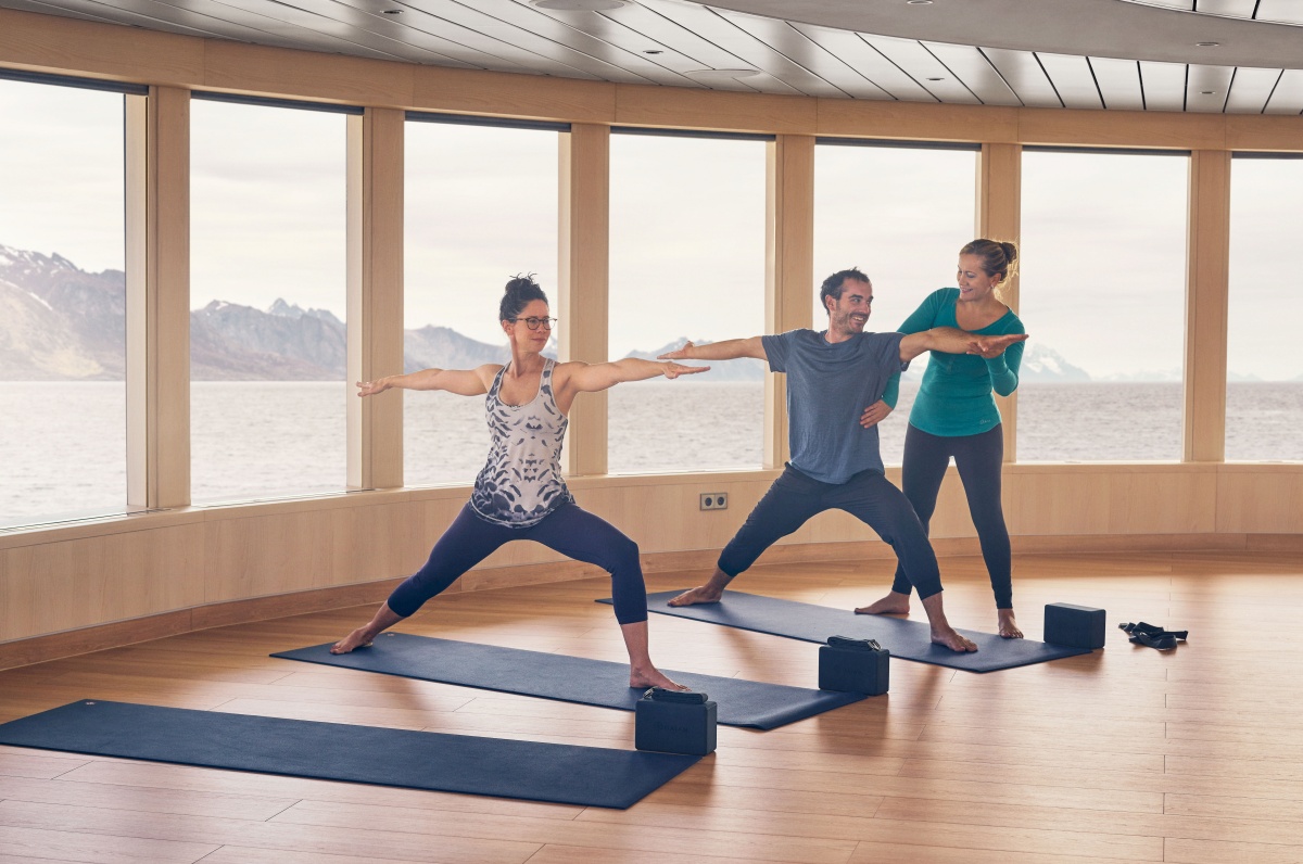 Yoga onboard NG Endurance, Arctic Vessel
