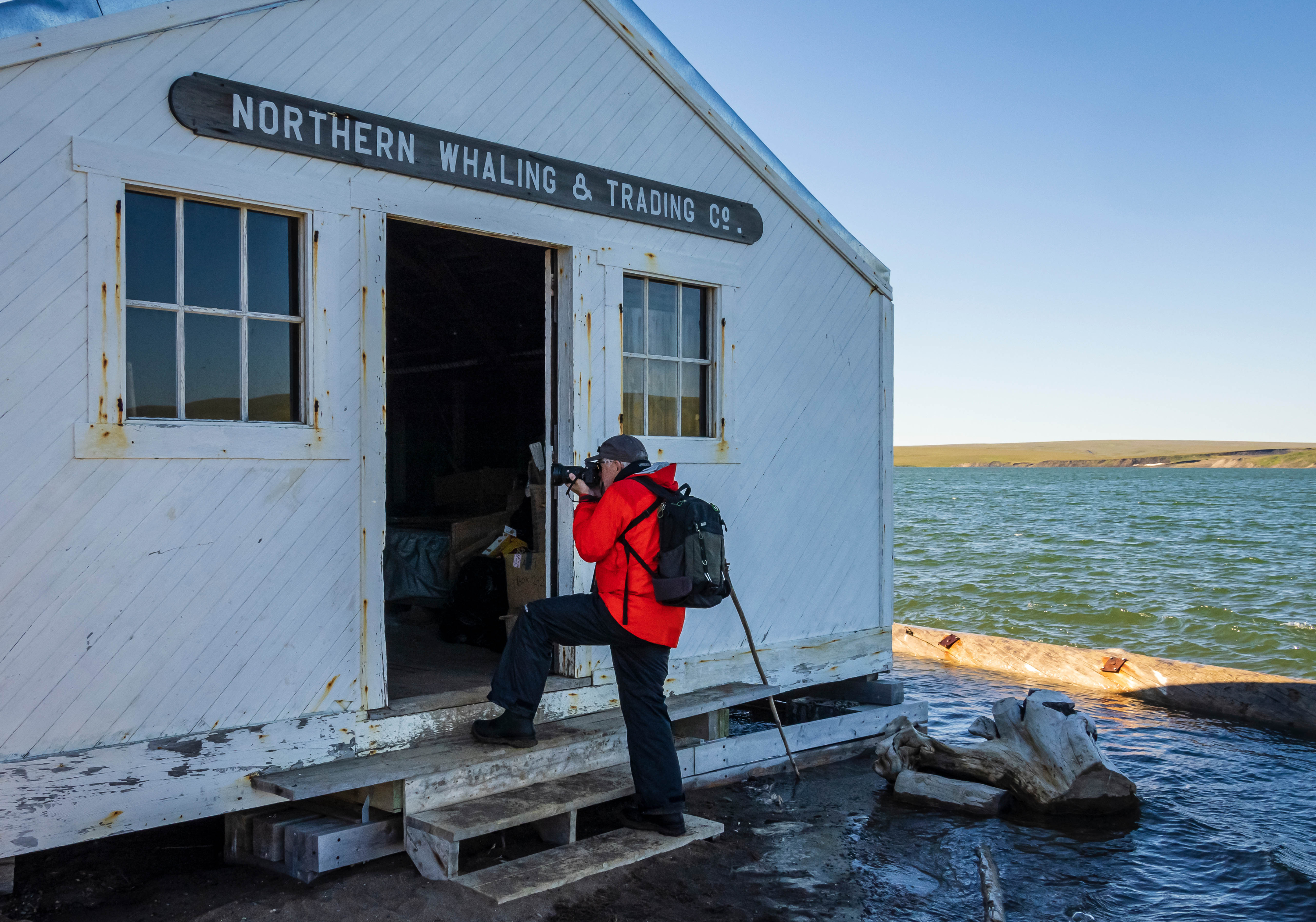 Old trading post at Herschel Island, Yukon, Canada
