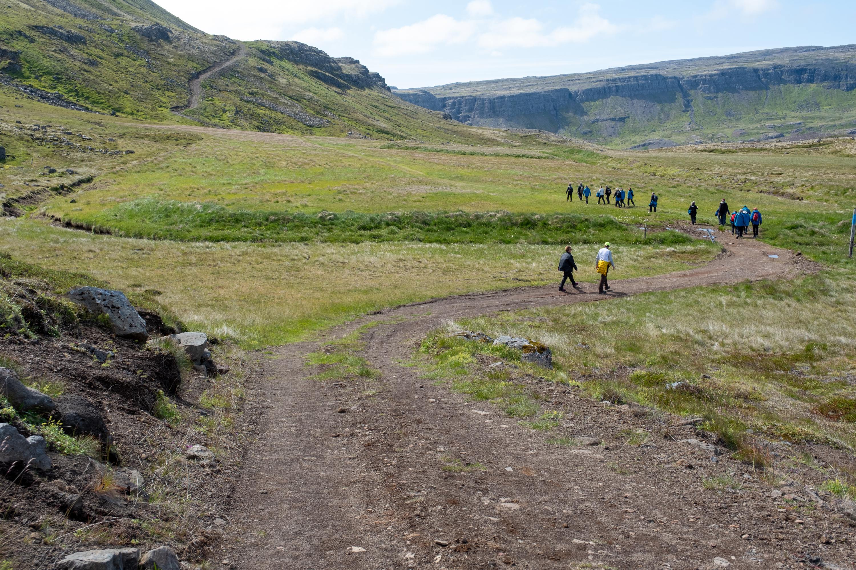 Hiking at Djupavik, Westfjords, Iceland