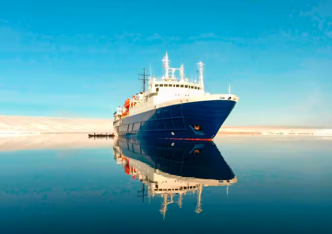 Arctic ship Ortelius in Svalbard