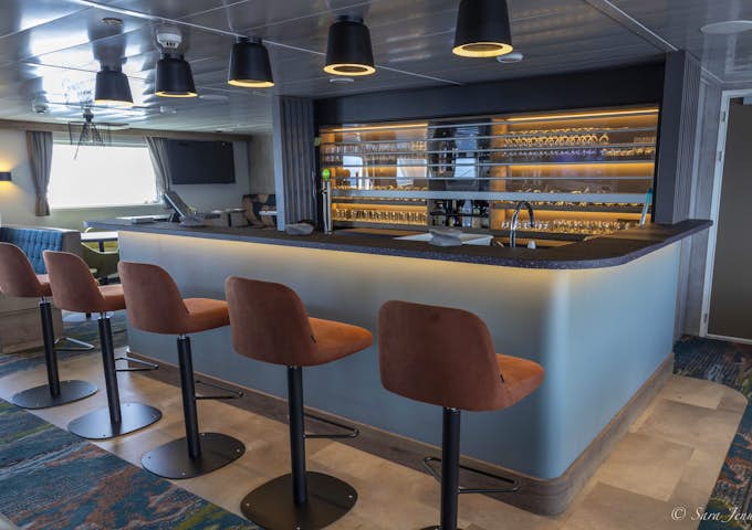 Observation lounge on the Ortelius Arctic ship