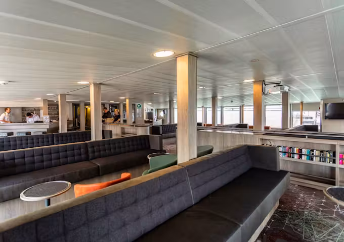 Arctic ship Plancius' observation lounge