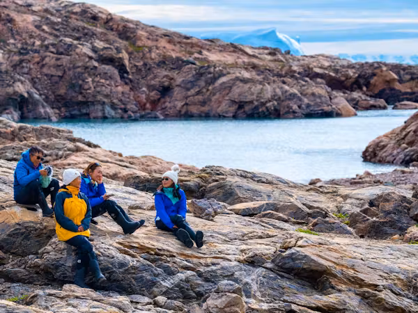 Resting during a shore excursion