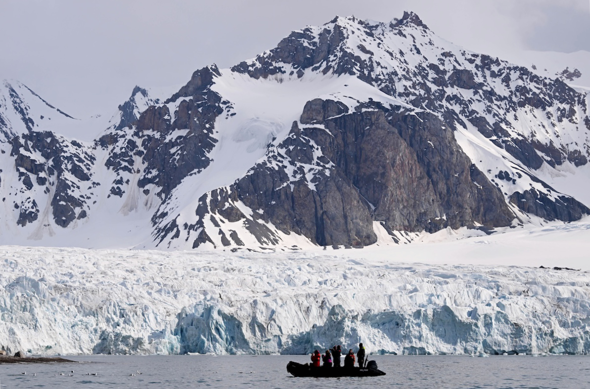 Zodiac excursion in Svalbard