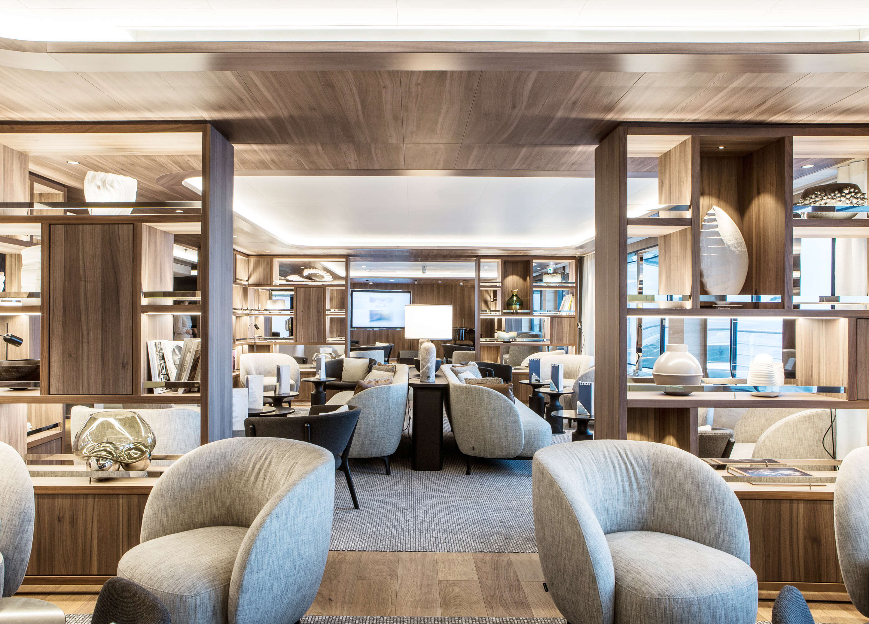 Main Lounge on board Le Commandant Charcot