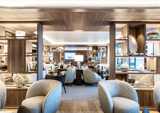 Main Lounge on board Le Commandant Charcot