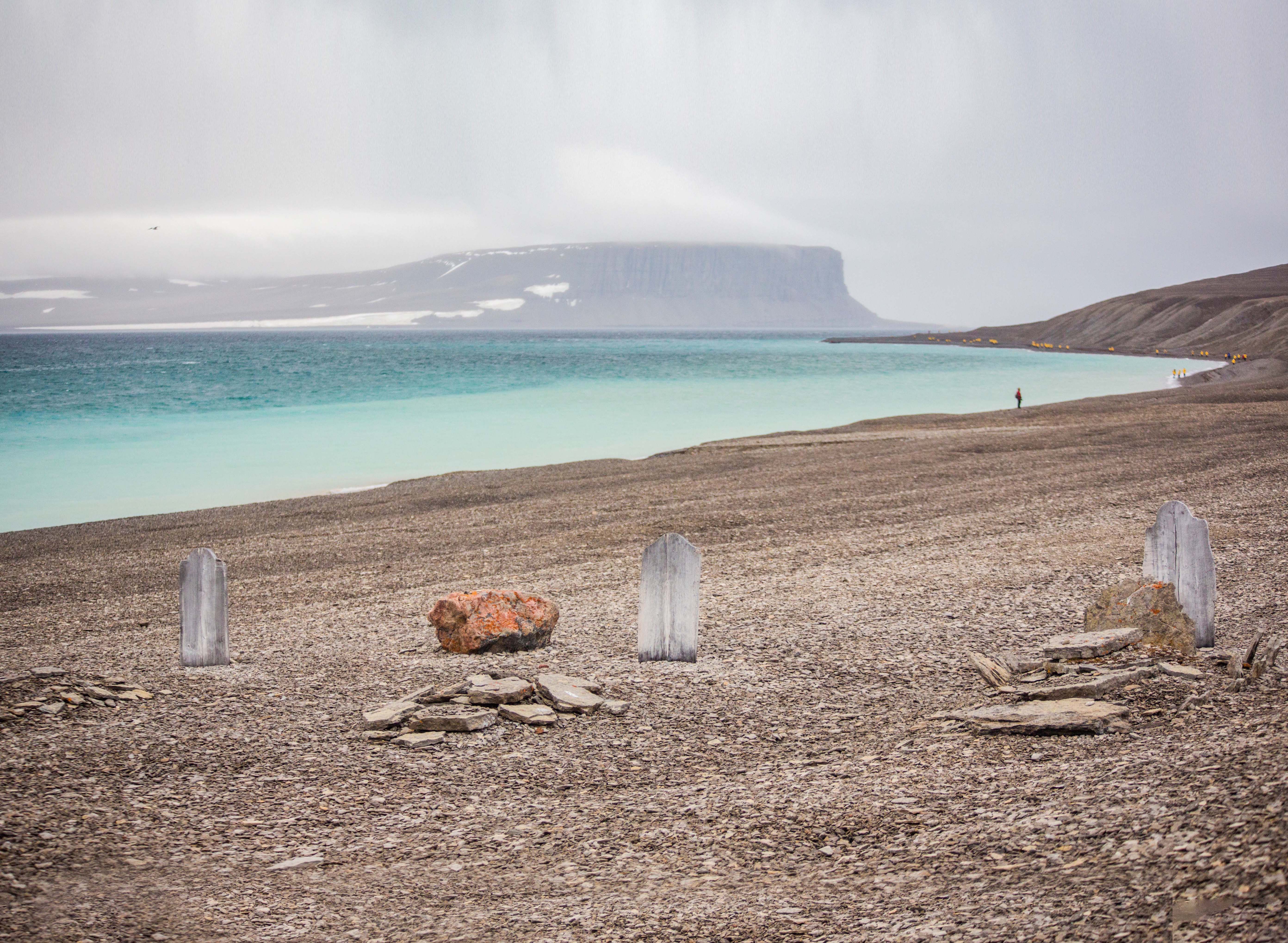 The graves of explorers on Beechey Island