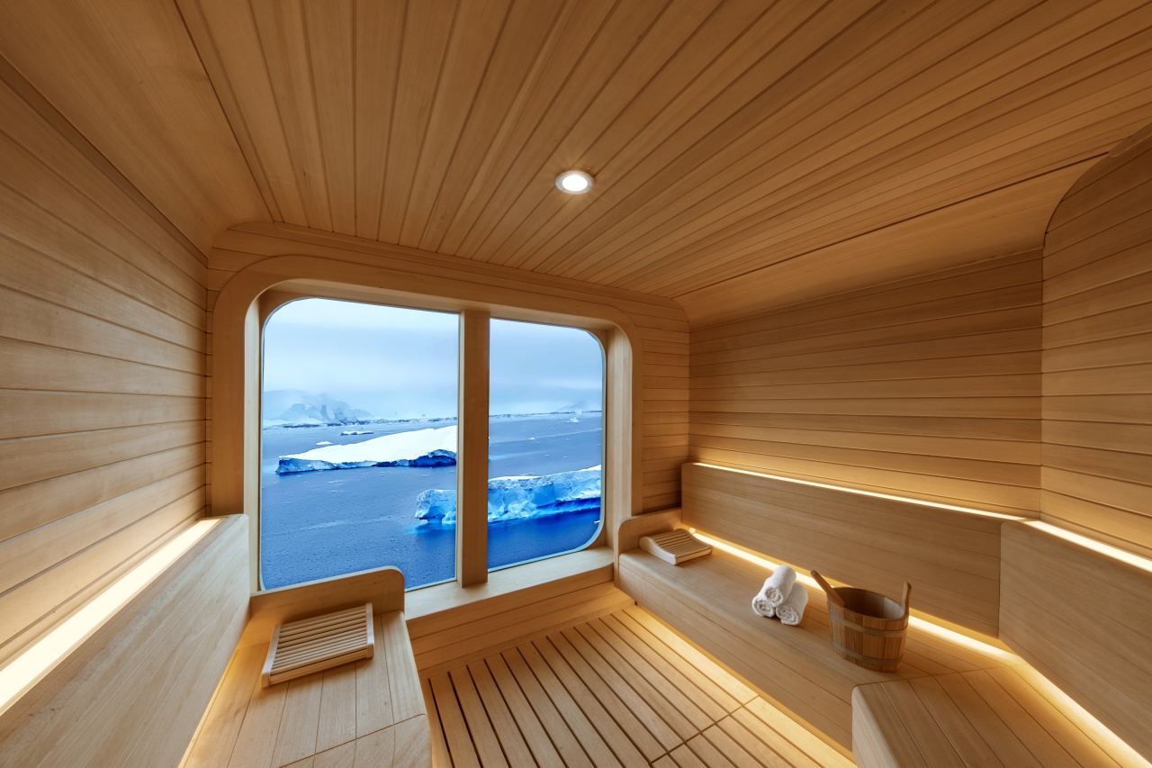 Sauna with a view, Seabourn Venture