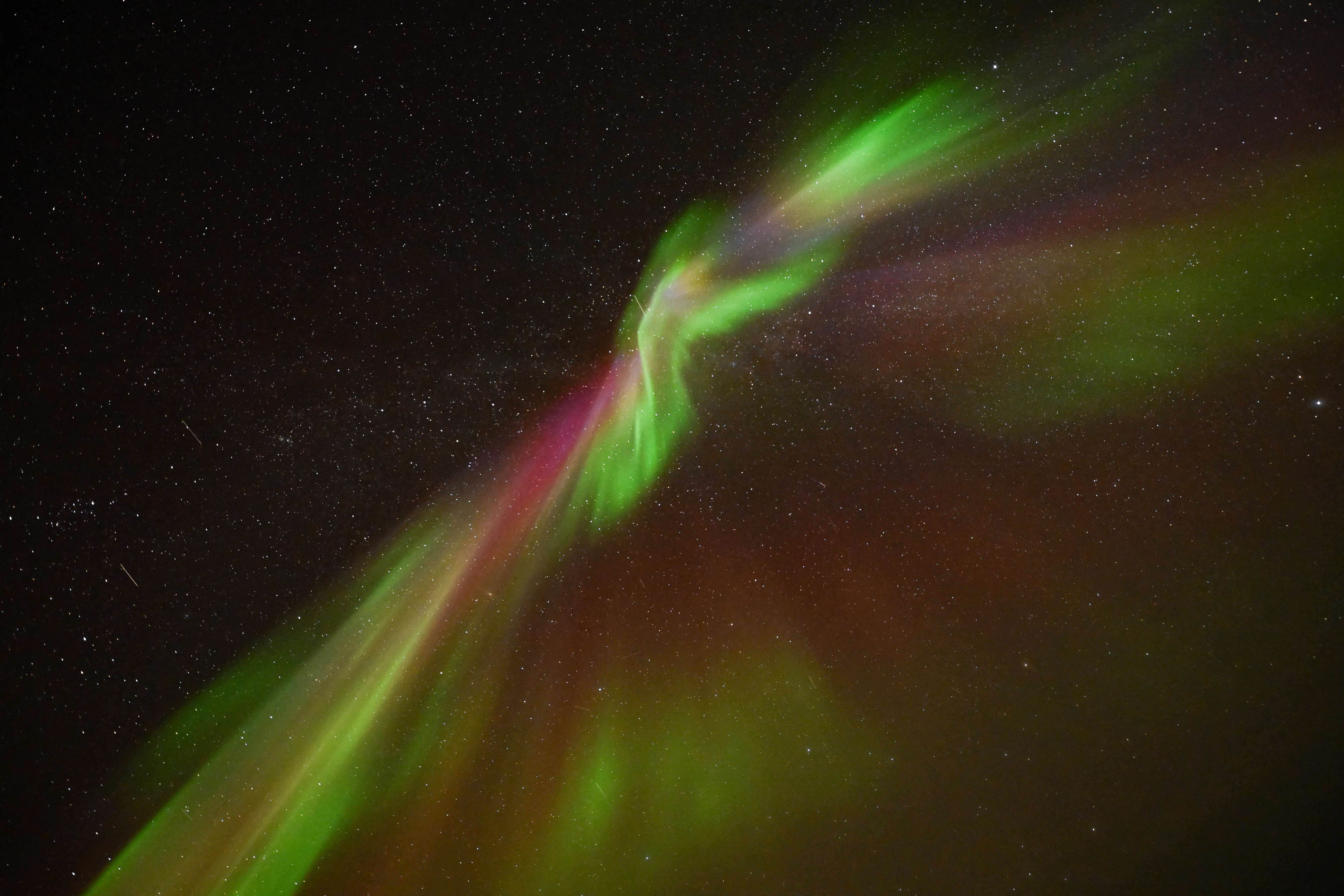 The Northern Lights views from Scoresbysund, Greenland