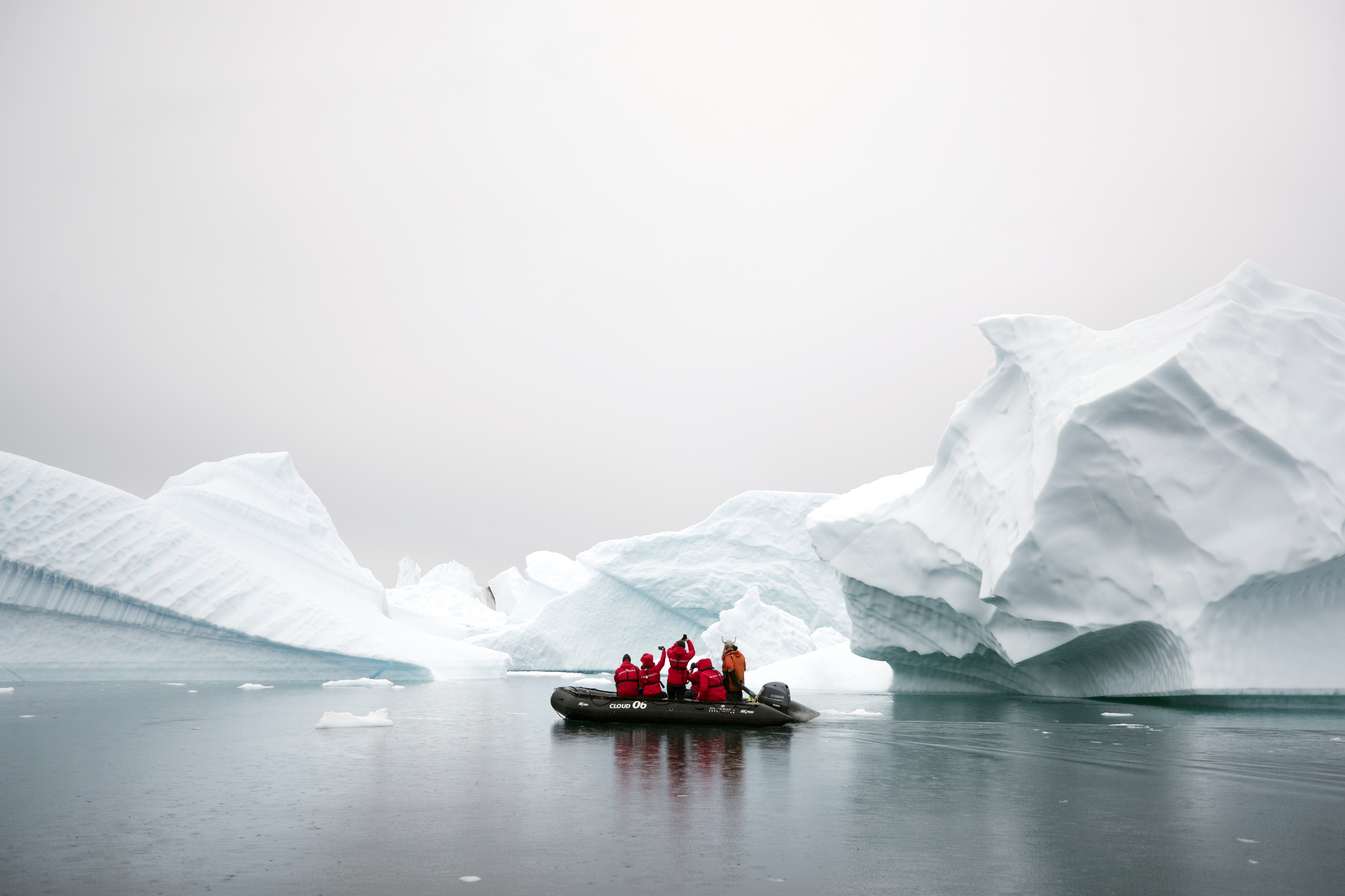 Zodiac excursion at Scoresby Sound, Greenland
