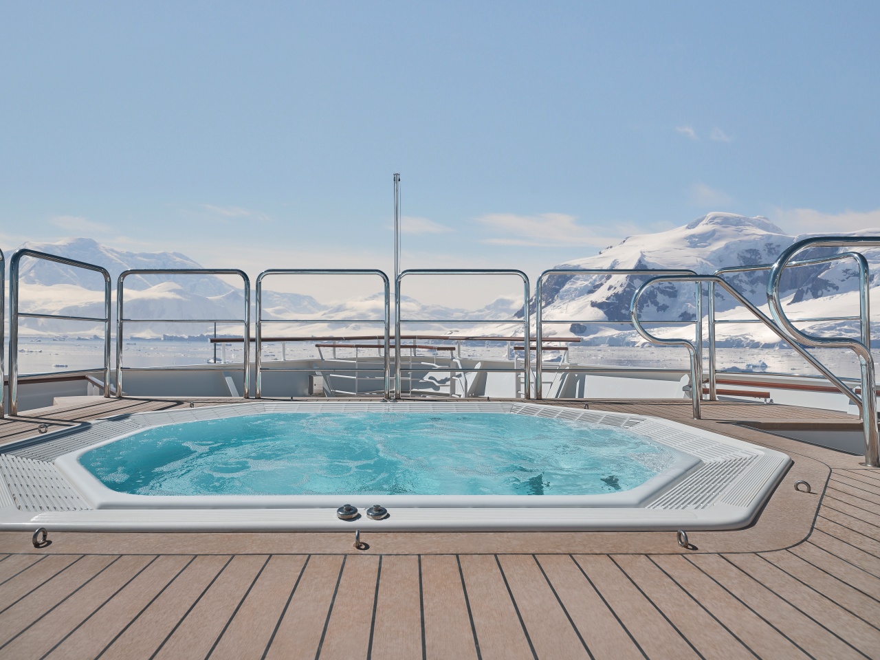 Jacuzzi onboard Silver Endeavour, Antarctic Vessel