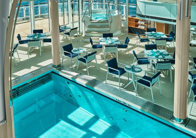The Grill restaurant onboard SIlver Endeavour, Arctic Vessel