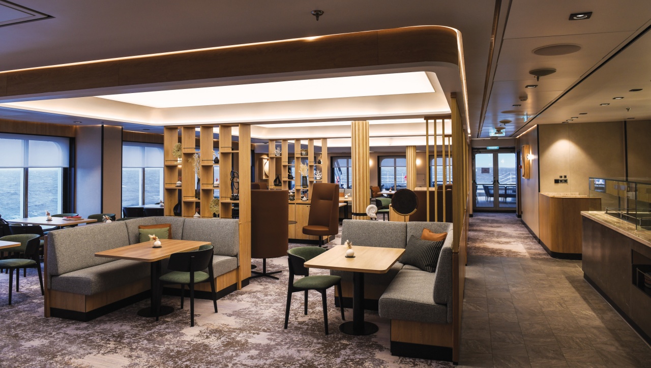 Club Lounge onboard SH Diana, Antarctic vessel