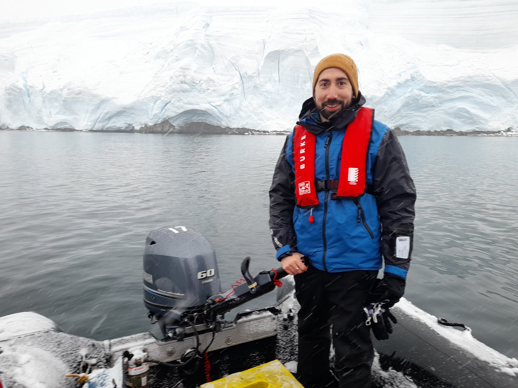 Michael Battley in Antarctica 