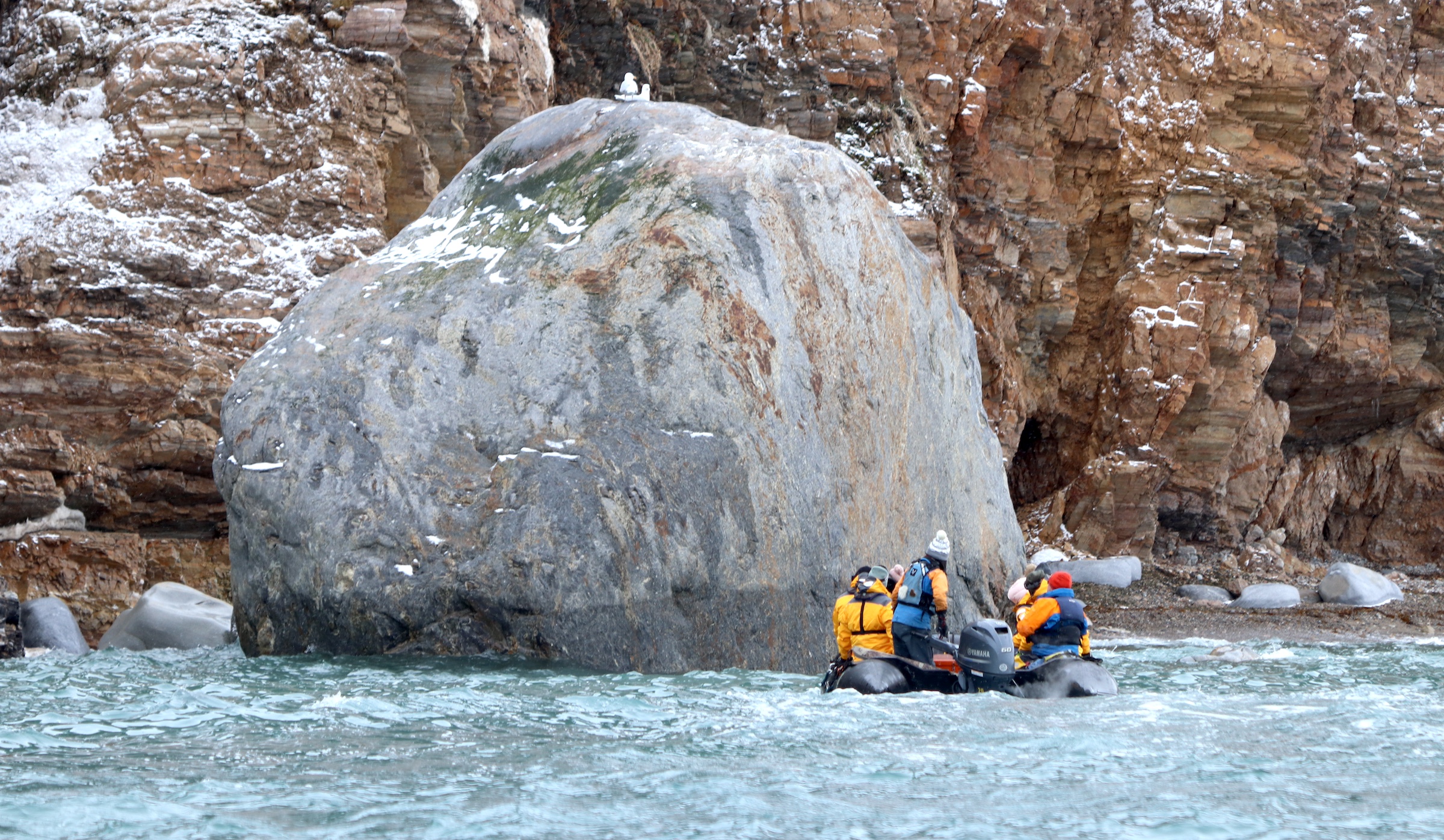 Exploring Svalbard's coastline