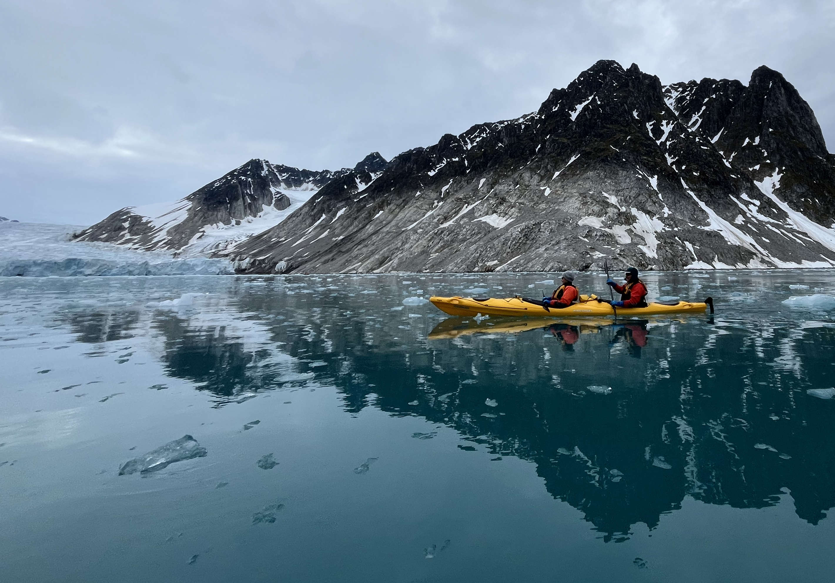 Paddling at Svalbard