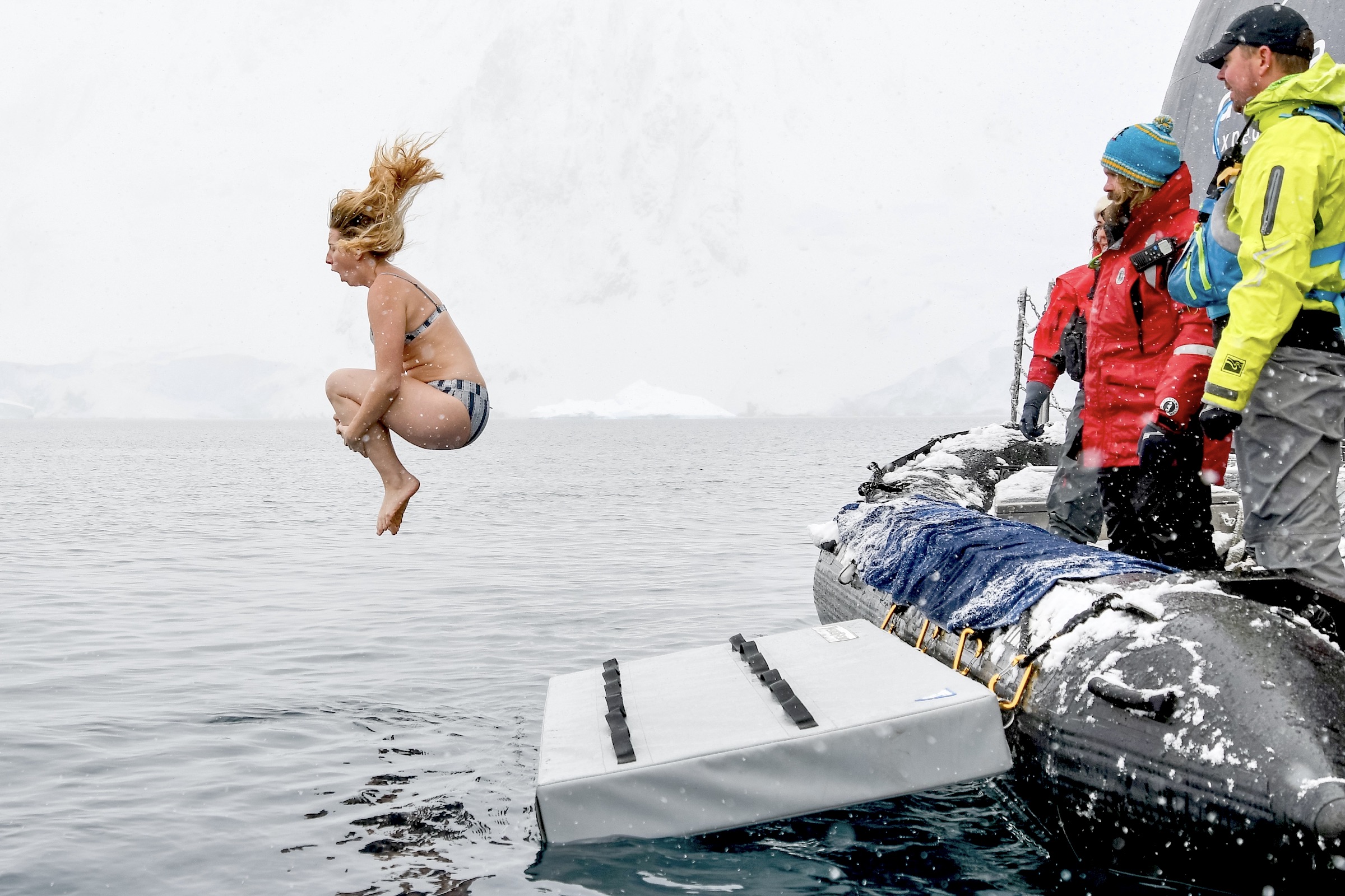 Braving the polar plunge