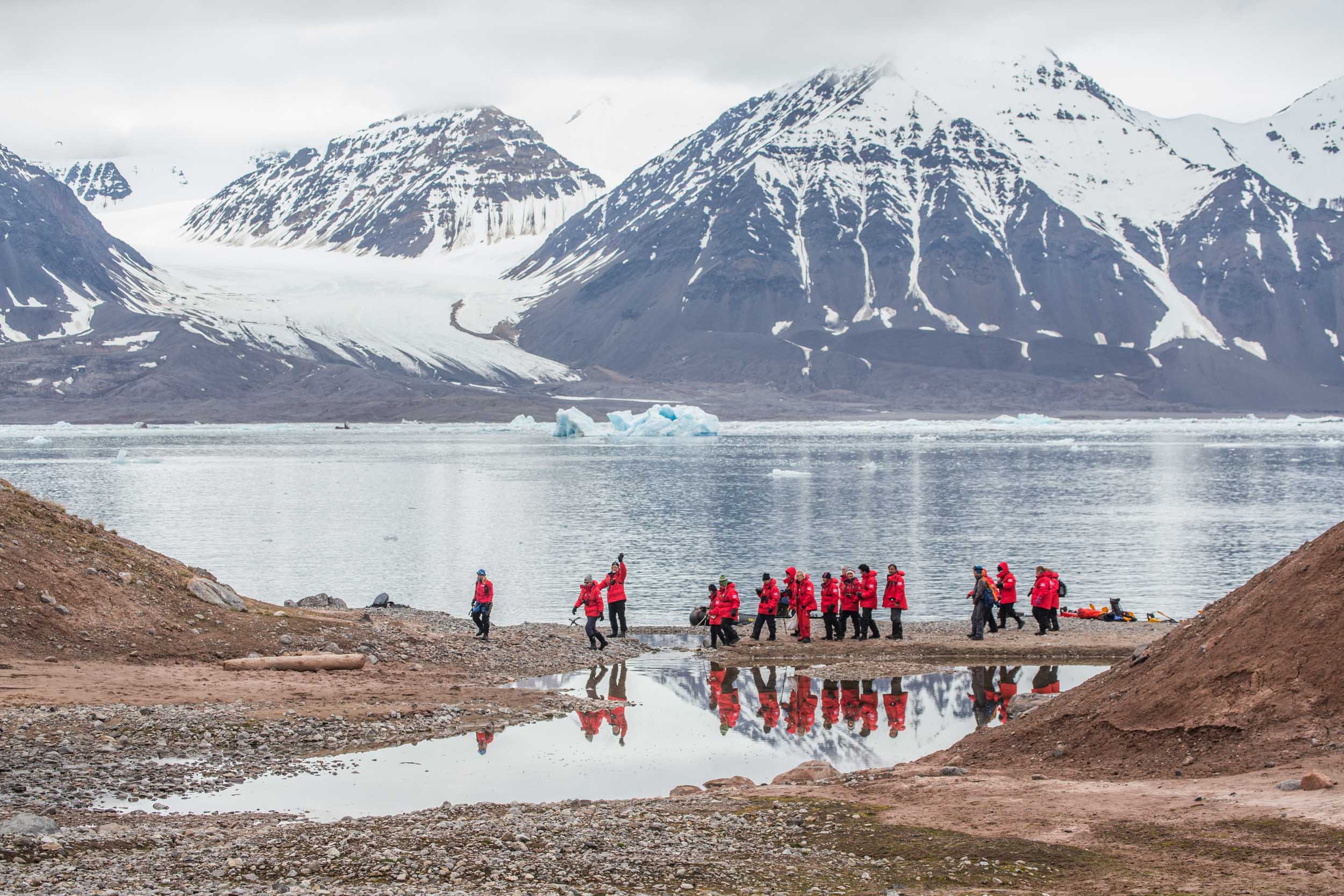 Hiking in Svalbard