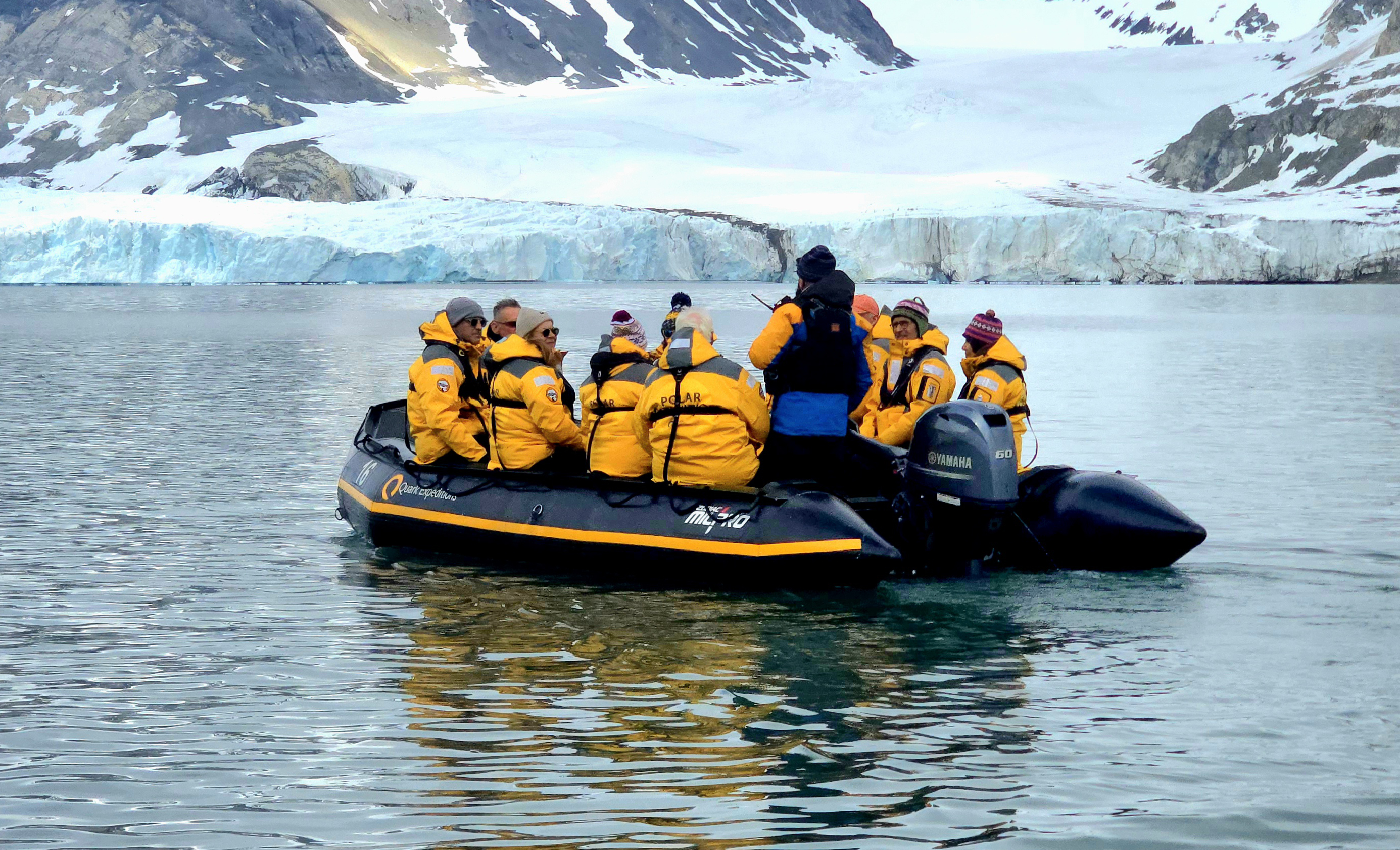 Zodiac excursion at Brasvellbreen
