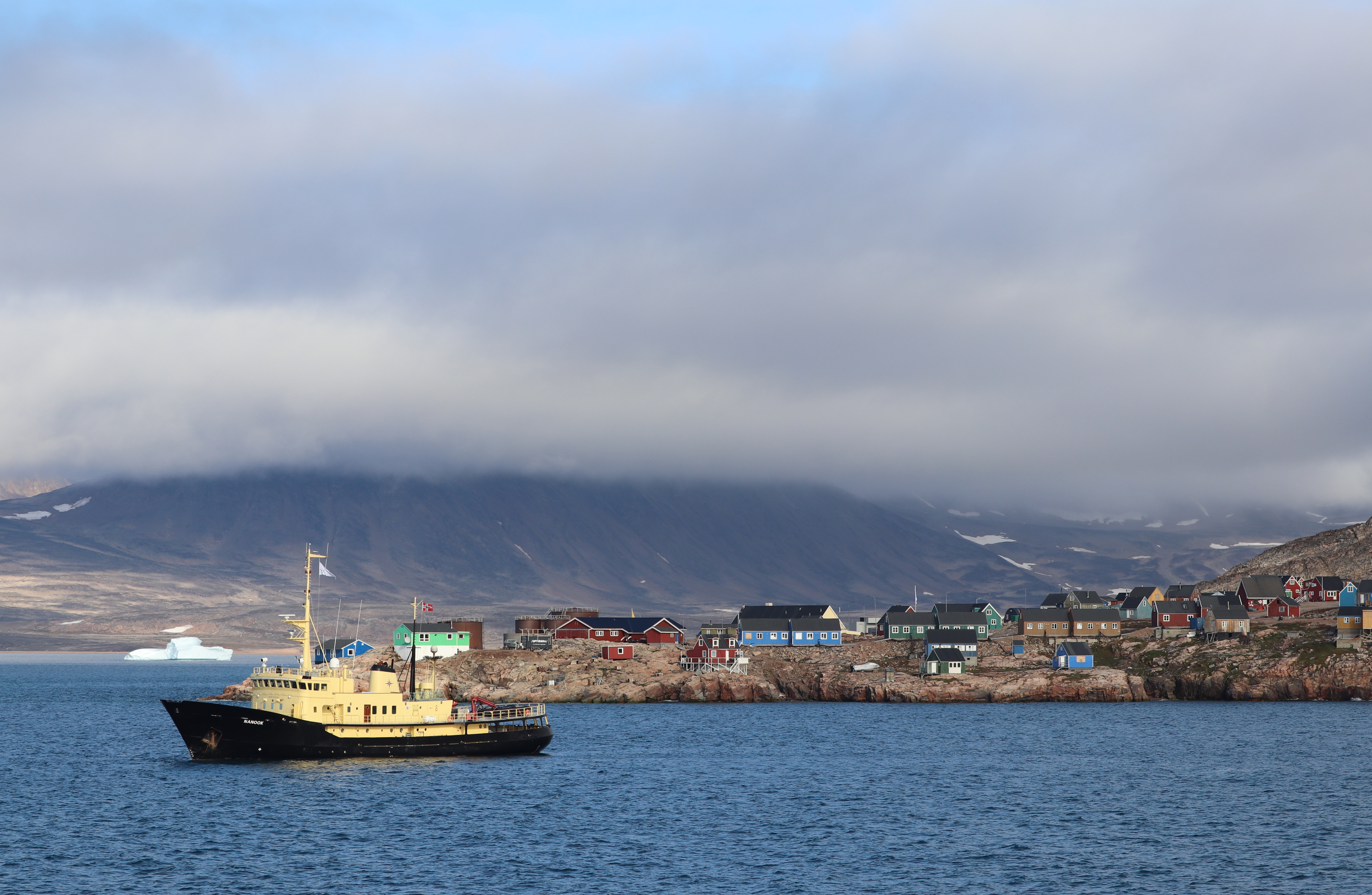 Arriving at Ittoqqortoormitt, Greenland