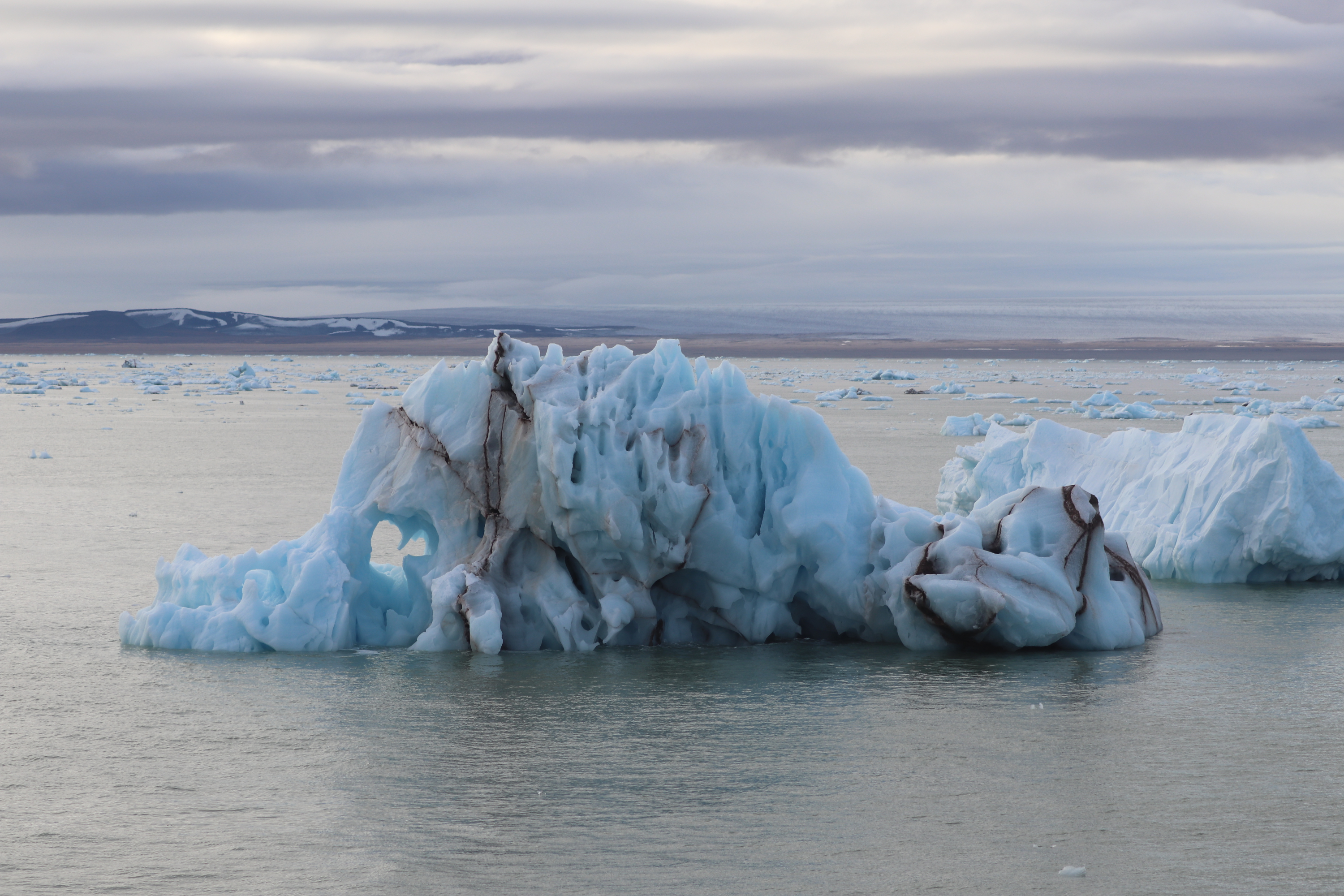 Beautiful ice and Bråsvellbreen, Svalbard