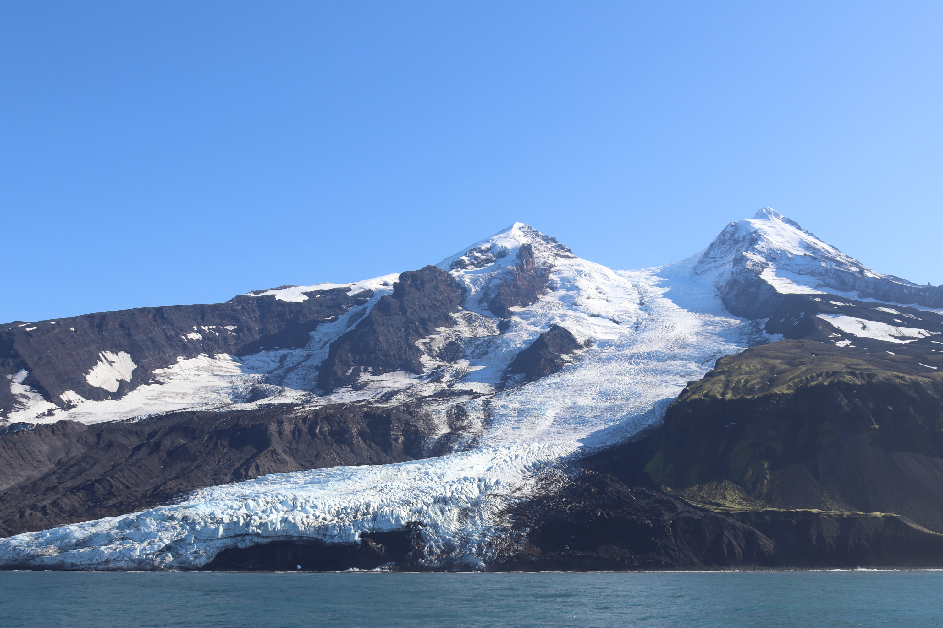 Stunning glacier at Jan Mayen, Svalbard
