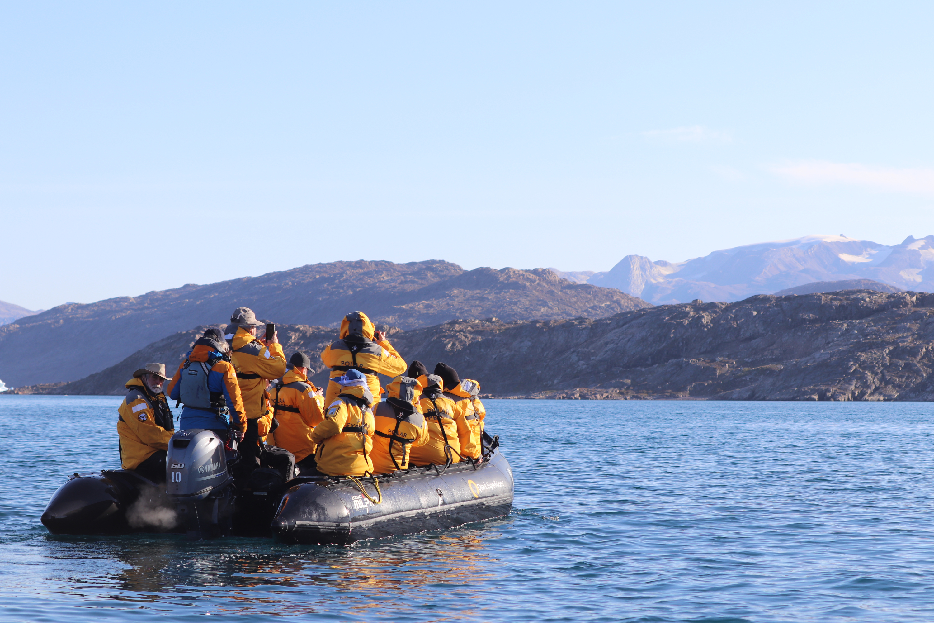 Zodiac excursion at Bear Island, Norway