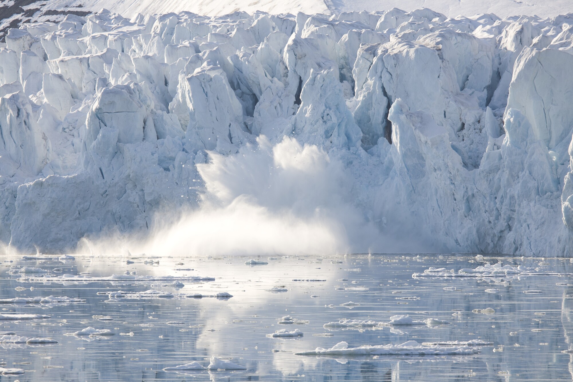 Glacier calving at Svalbard
