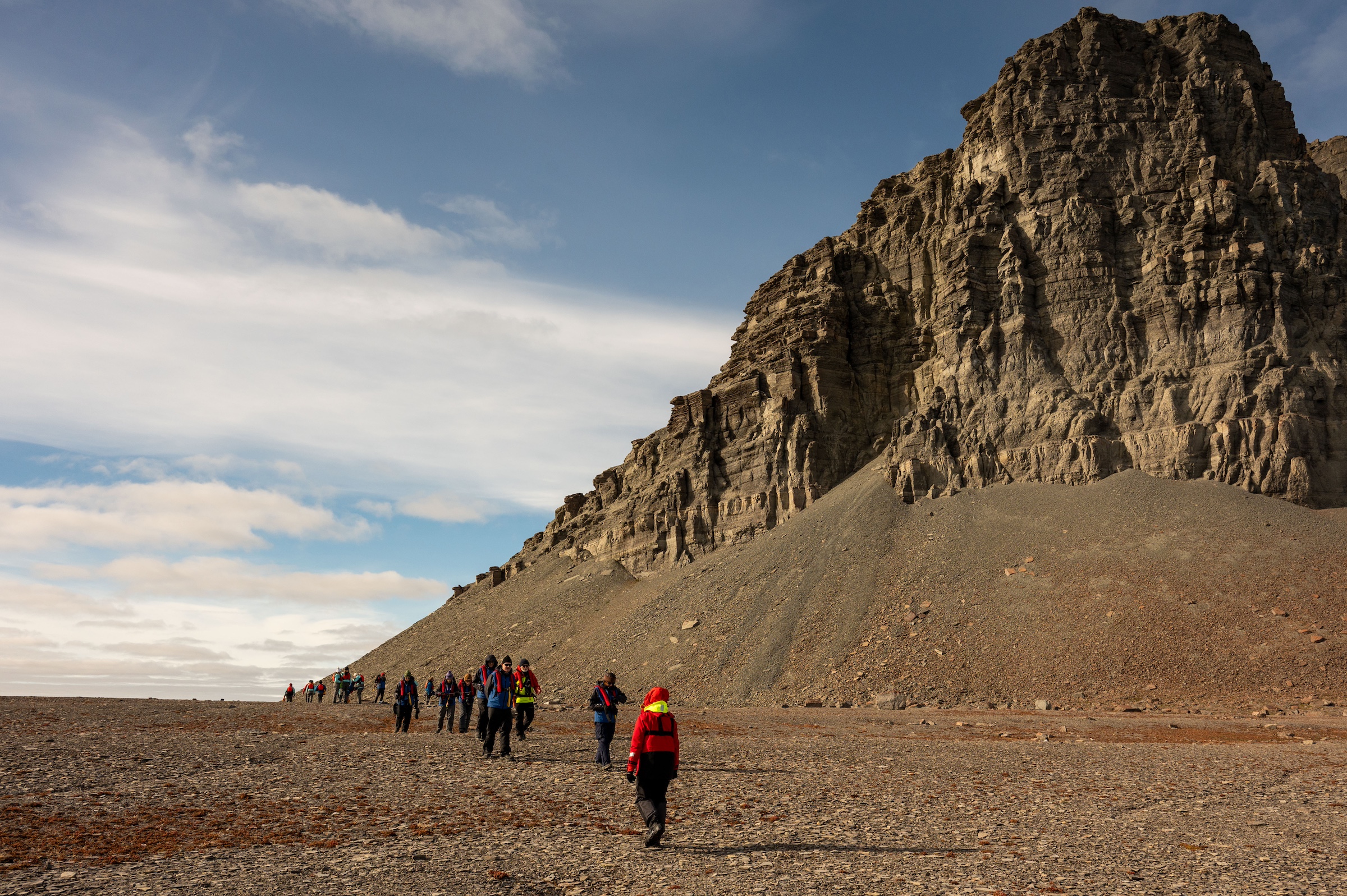 Hiking at Radstock Bay, Canada, High Arctic