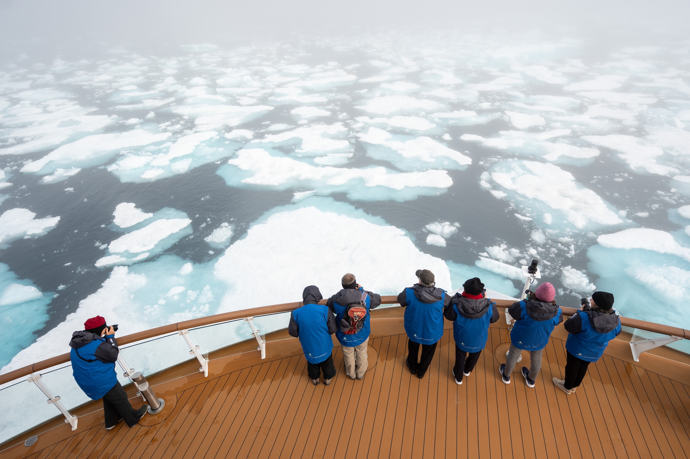 Navigating the ice in Prince Regent Inlet, High Arctic