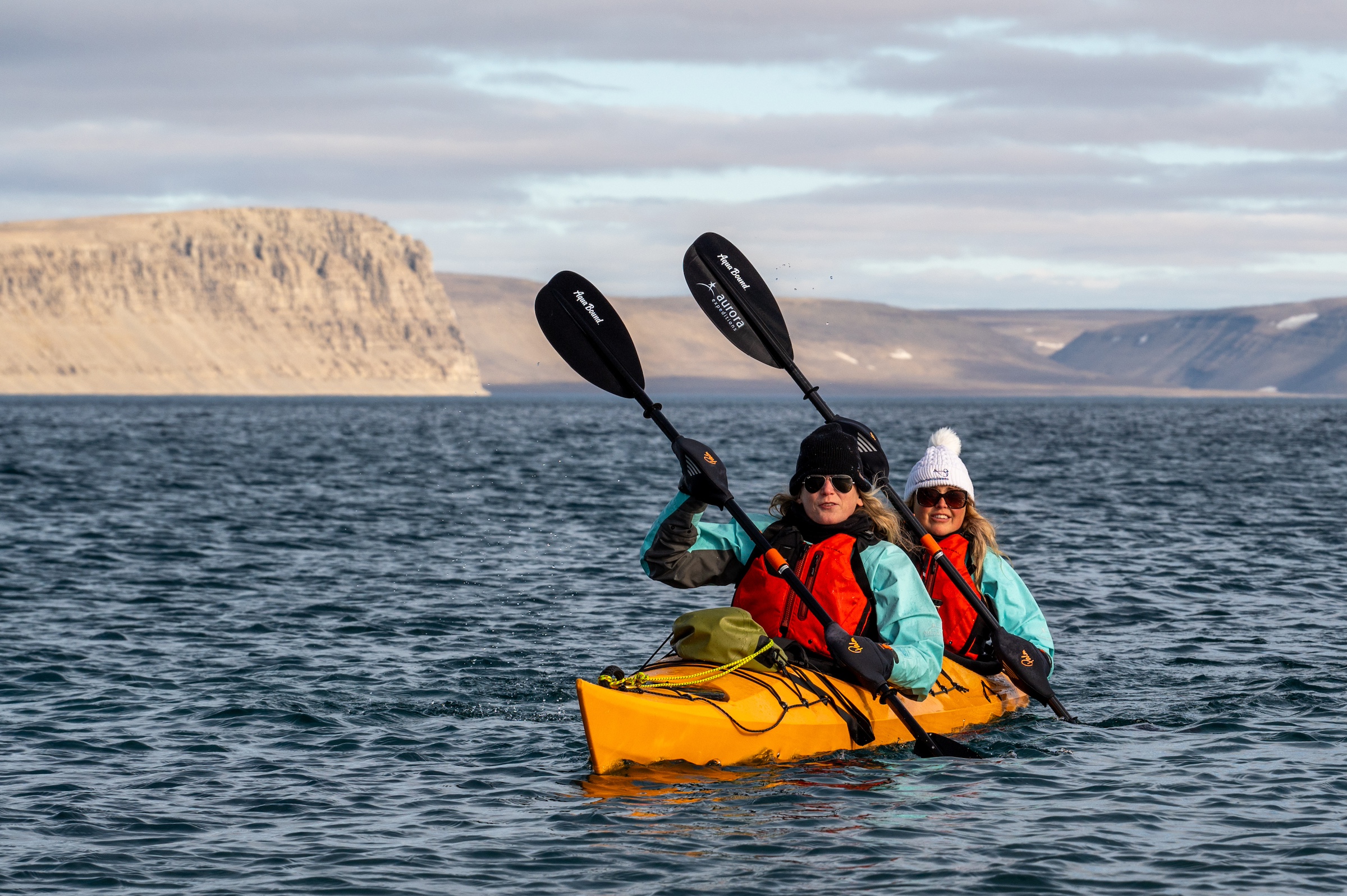 Kayaking in Radstock Bay, Canada