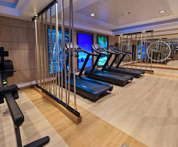 Fitness room on the Roald Amundsen Arctic ship