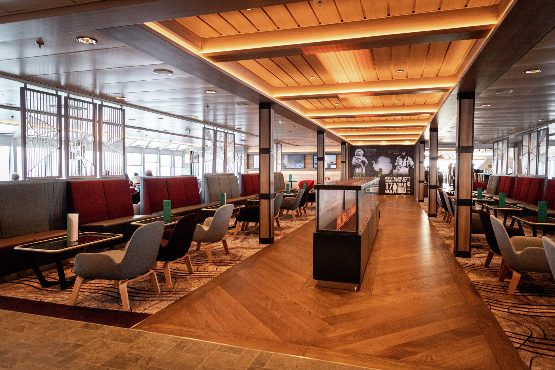 Explorer Lounge on the Roald Amundsen Arctic ship