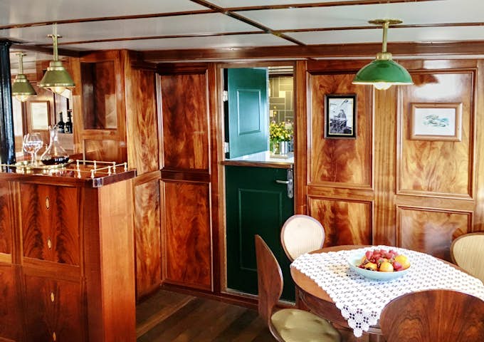 Arctic ship Balto's bar area