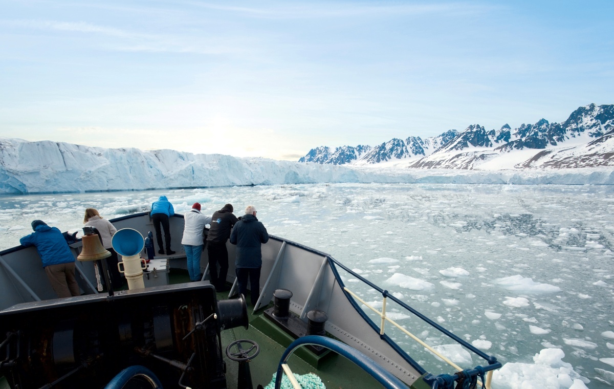 Arctic ship MS Stockholm's bow 